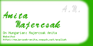 anita majercsak business card